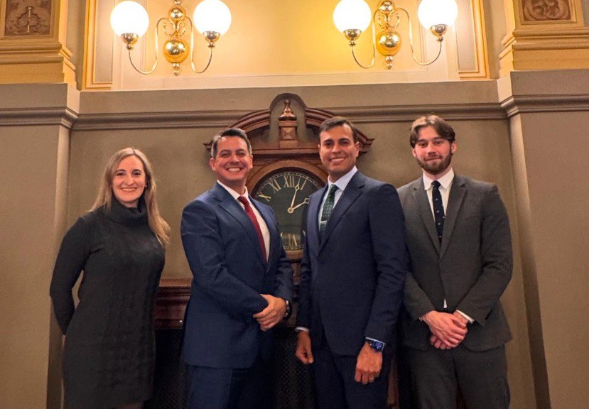 Victor Romero with members of the Pilsenga team